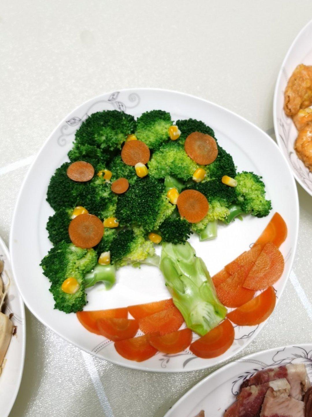 年夜菜之吉祥发财树（辣汁西兰花）