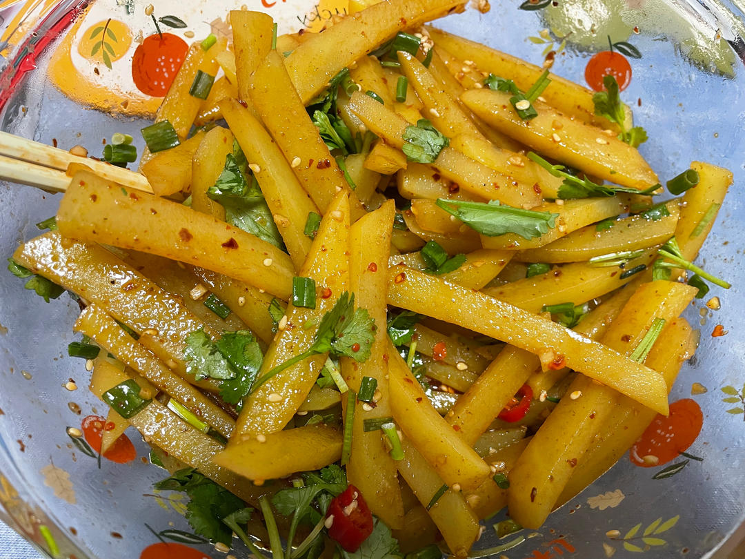 上桌秒光盘‼️酸辣开胃凉拌土豆片～巨下饭