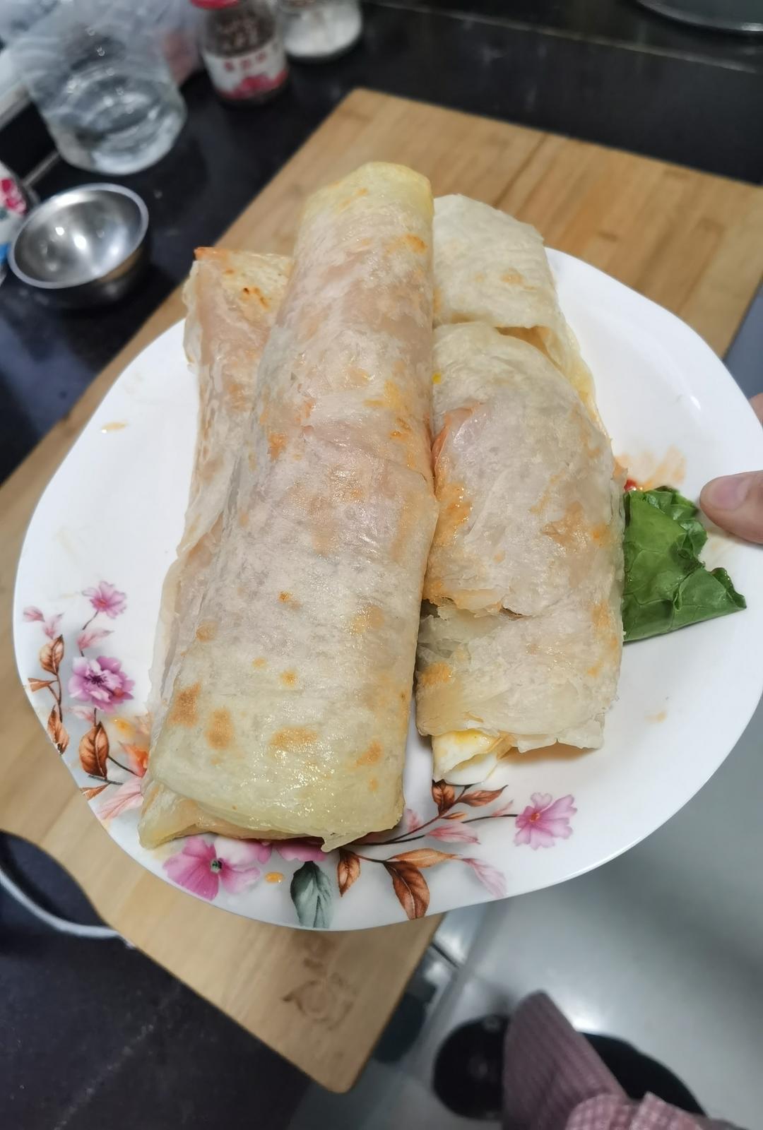 三分钟就可以做好孩子的早餐（手抓饼）