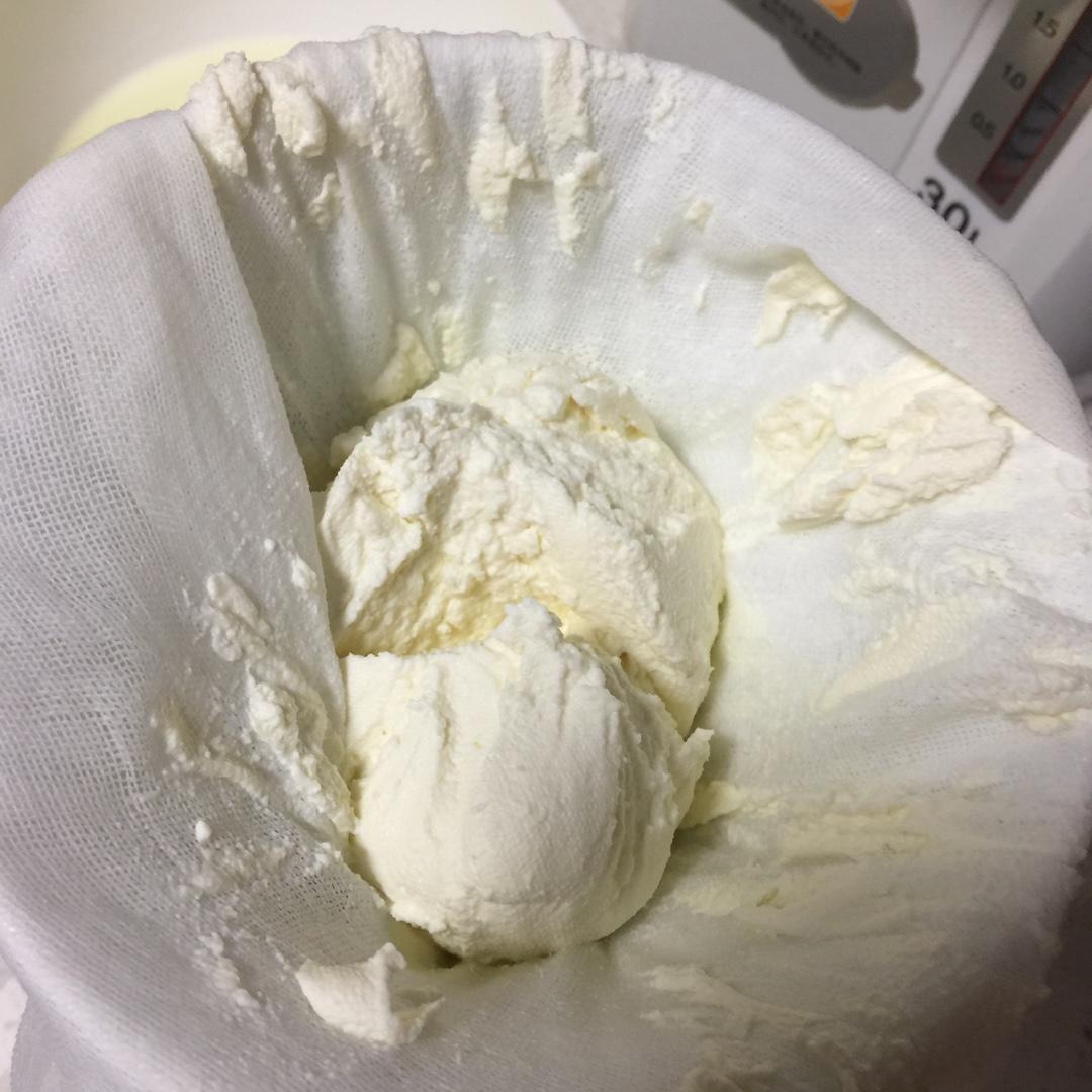 自制新鲜ricotta奶酪. Homemade Ricotta.