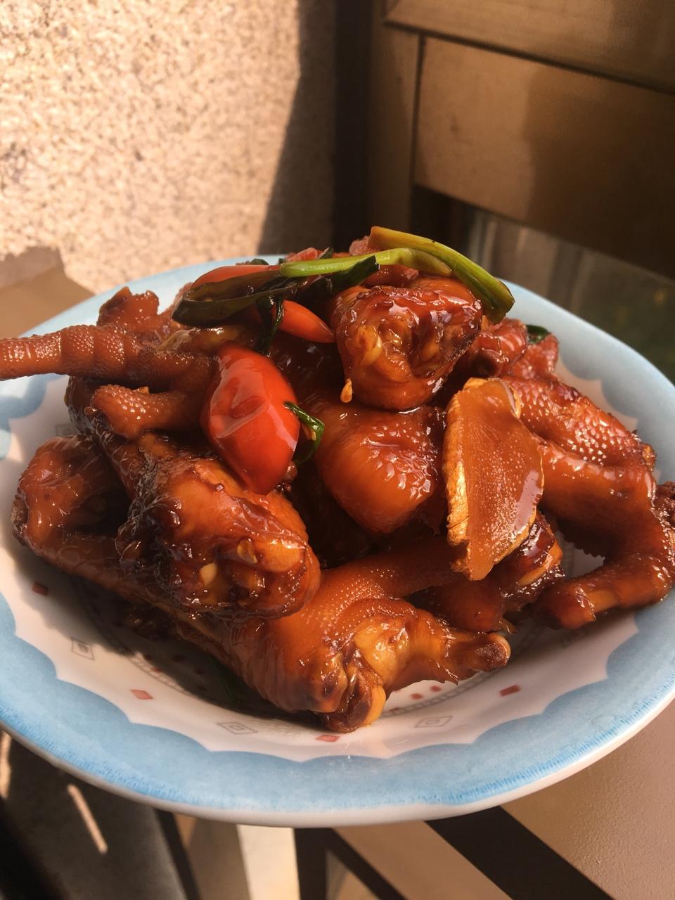 香辣烧鸡爪