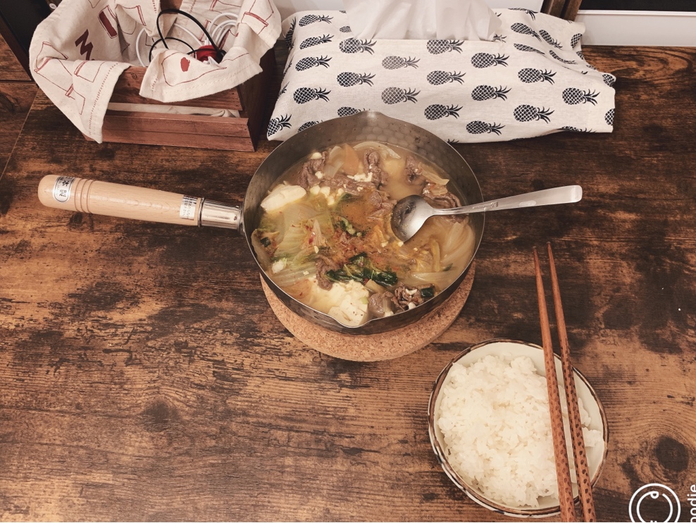 泡菜牛肉豆腐锅