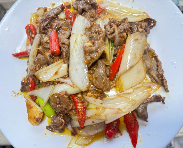 葱爆牛肉的做法
