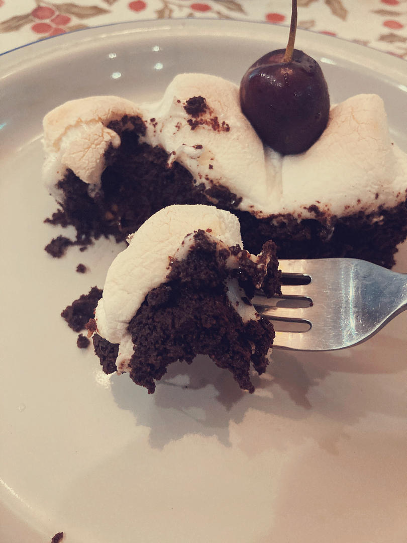 巧克力车厘子🍒布朗尼（chocolate&cherry brownies）