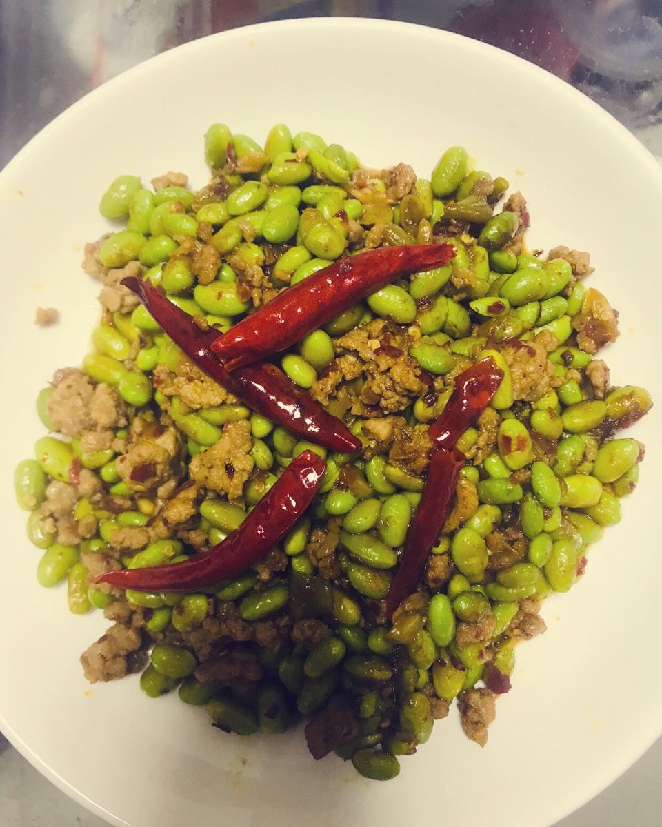 下饭菜 肉末毛豆