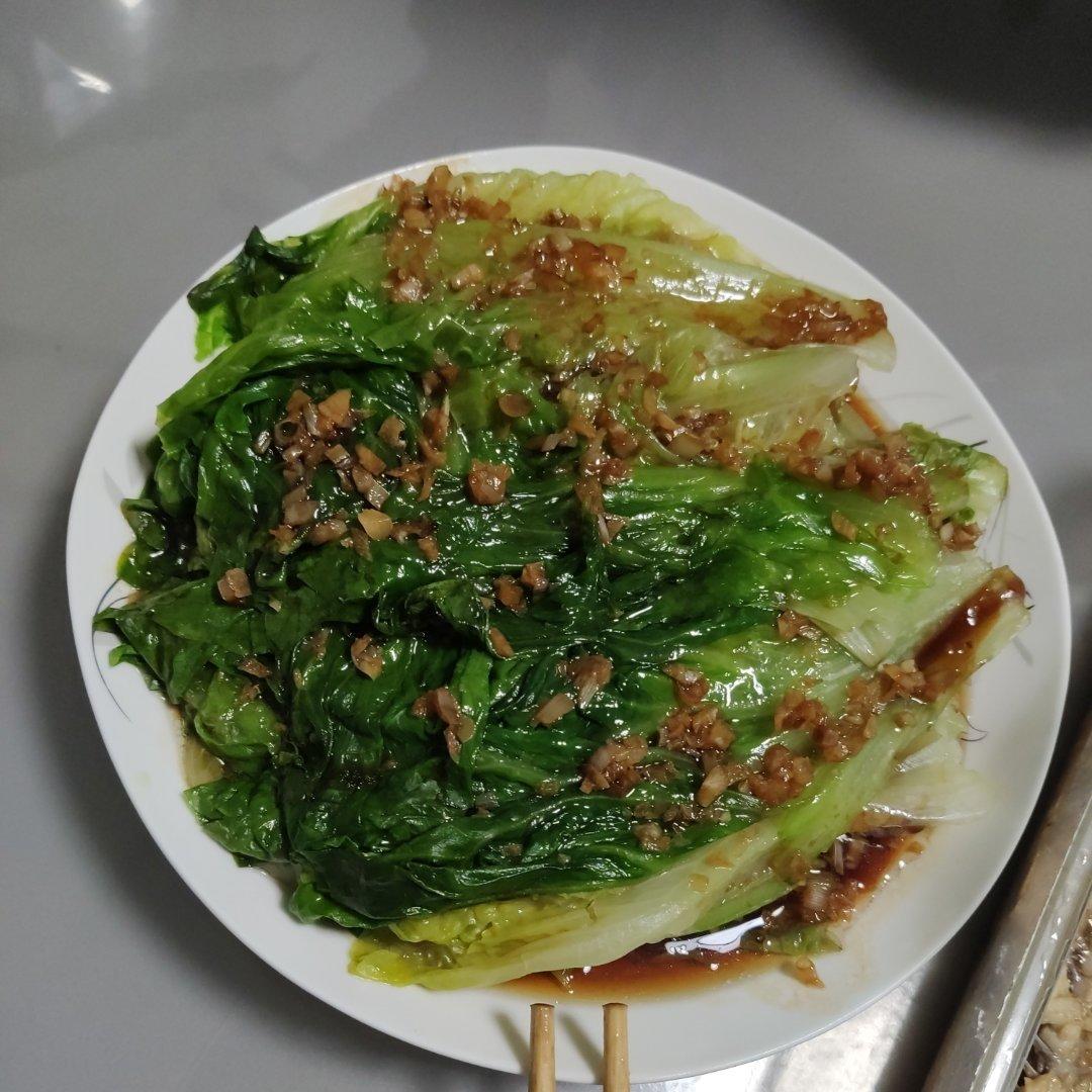 超级好吃低脂低热量的～蚝油生菜
