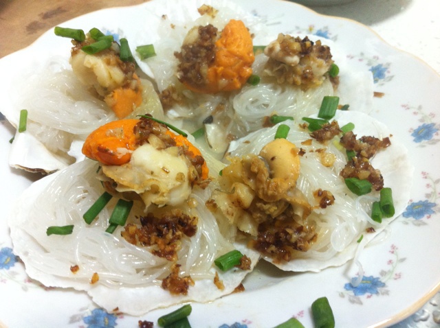 蒜蓉粉丝蒸扇贝