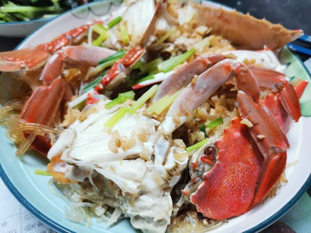 蒜蓉粉丝蒸梭子蟹