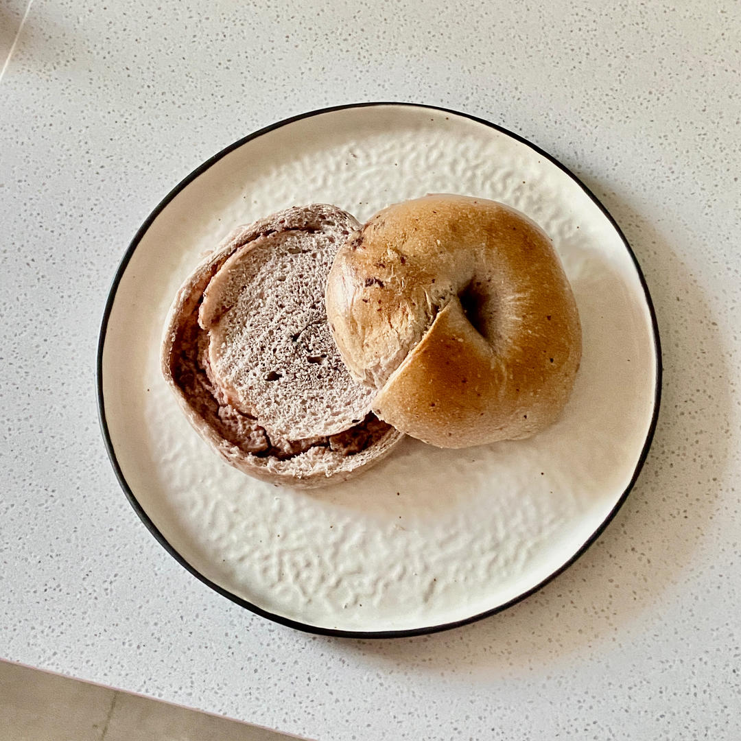 蓝莓🫐乳酪贝果🥯/步骤详细/简单好做