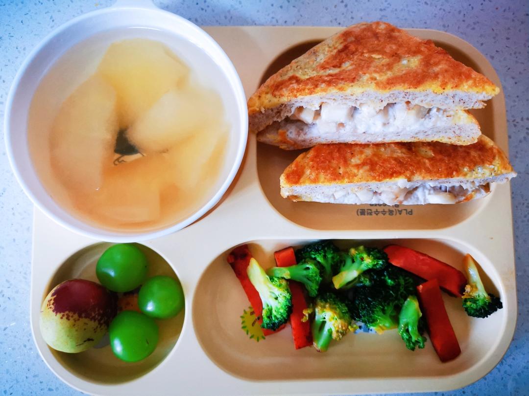 宝贝的早餐记录。