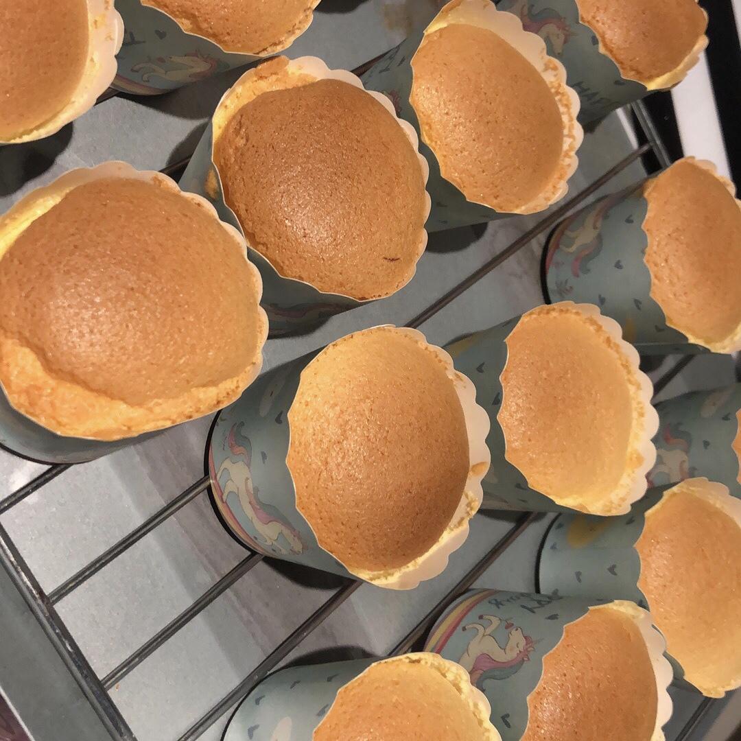 纸杯蛋糕 8寸戚风蛋糕的量