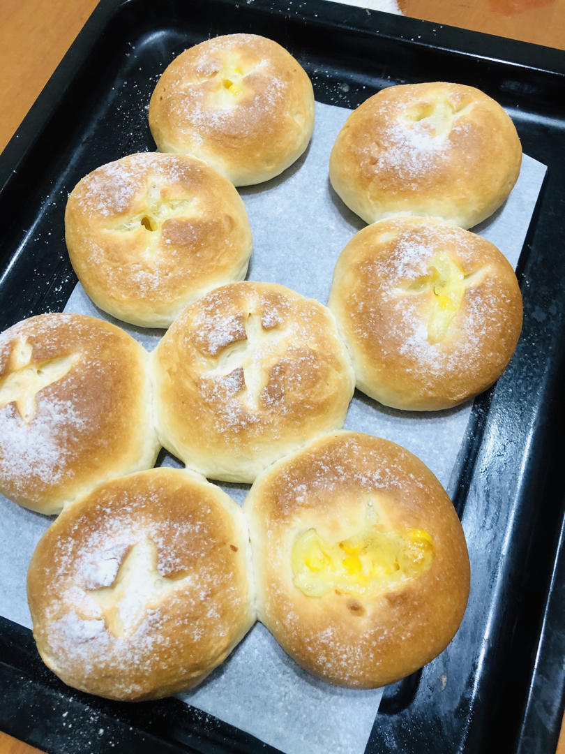 (超好吃的咸口面包）爆浆培根芝士面包