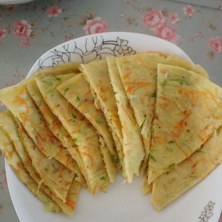 胡萝卜西葫芦鸡蛋饼