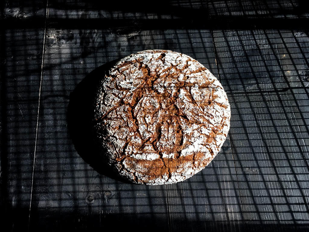 100%纯黑麦天然酵种酸面包