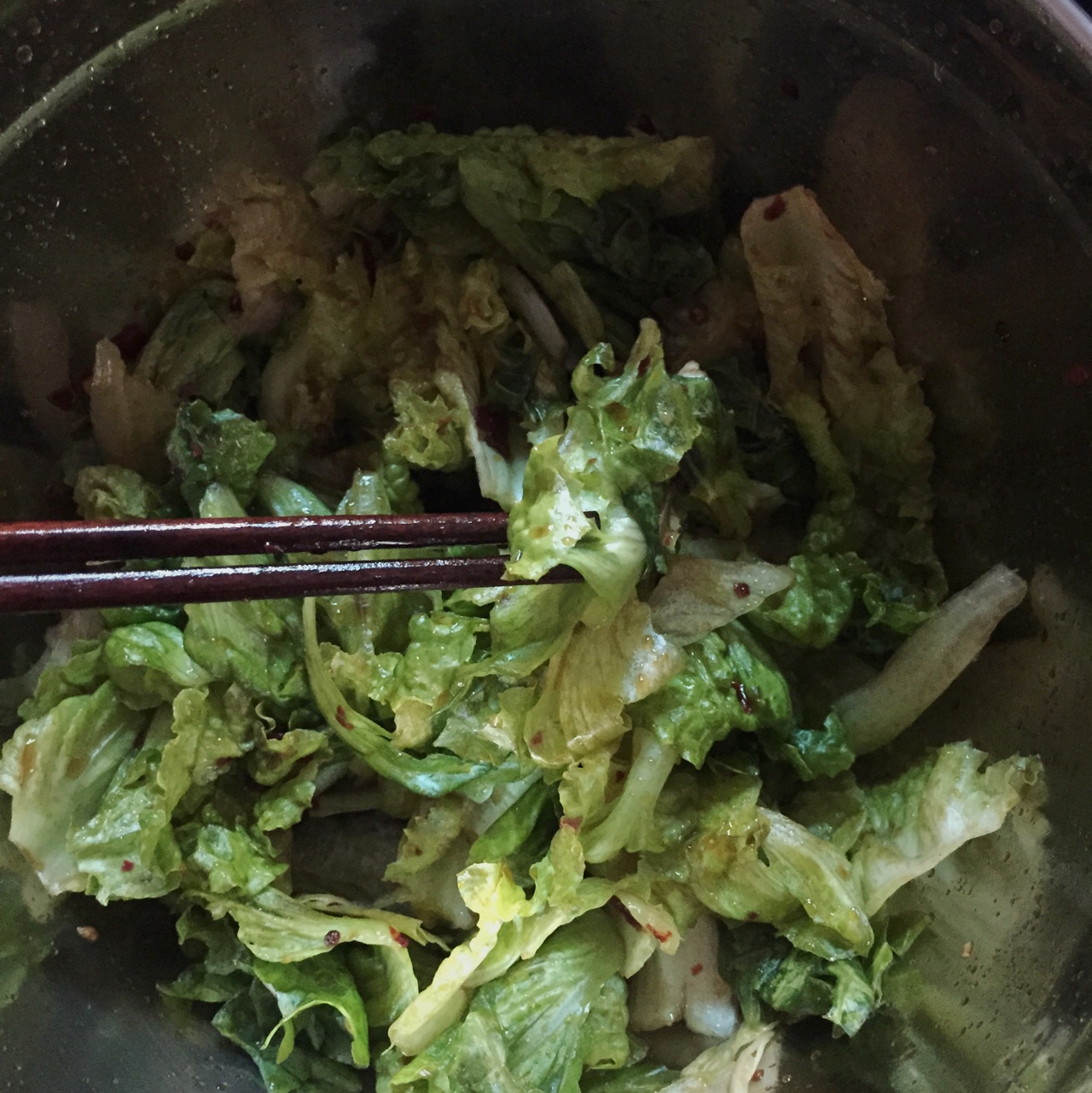 只有生菜的韩式生菜沙拉