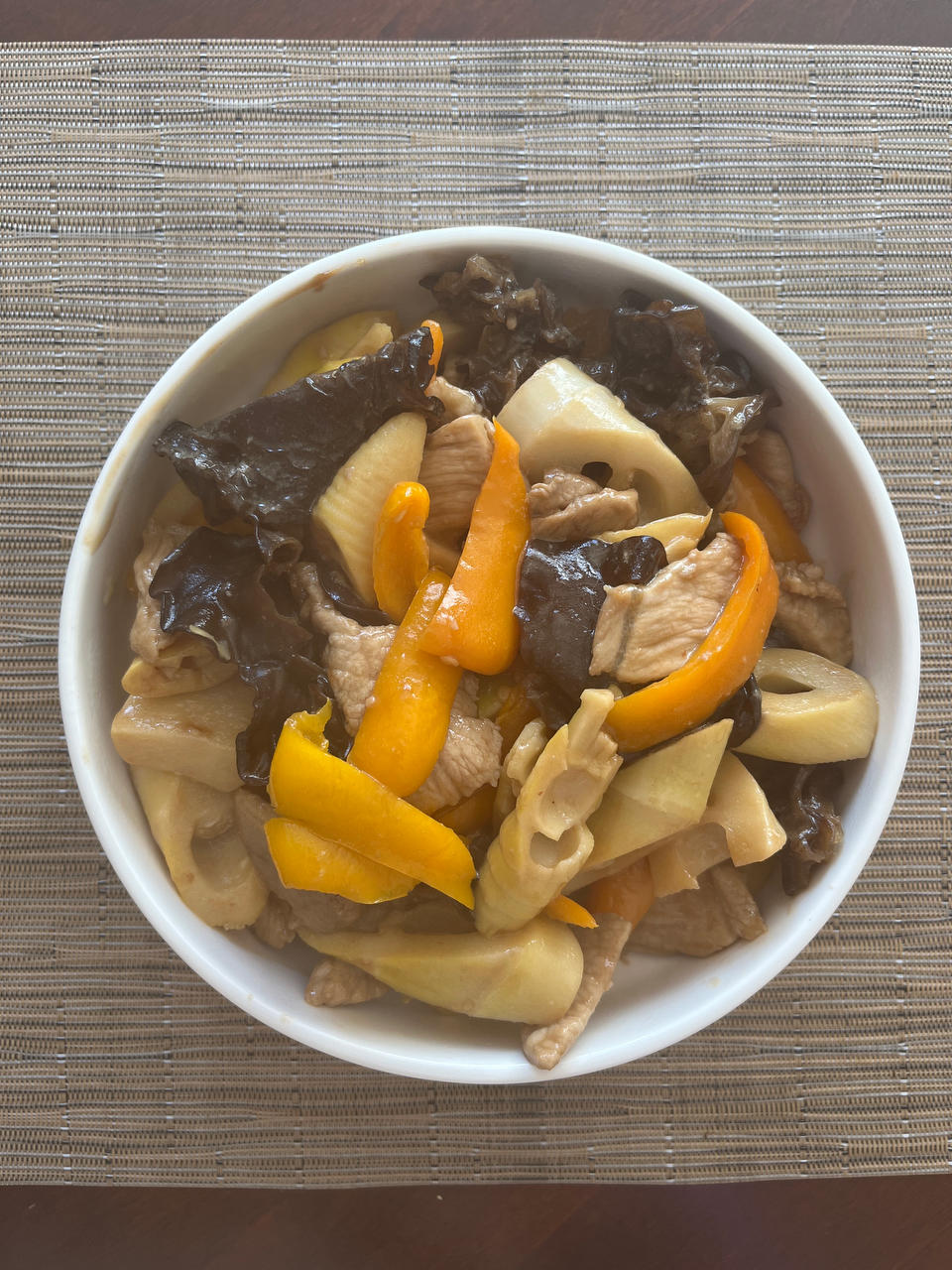 木耳笋片炒肉