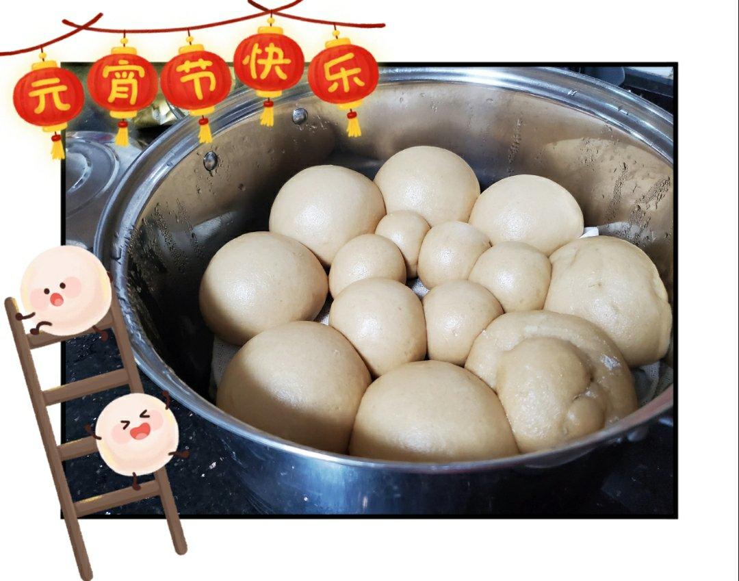 有着面包口感的红糖馒头（一次发酵）