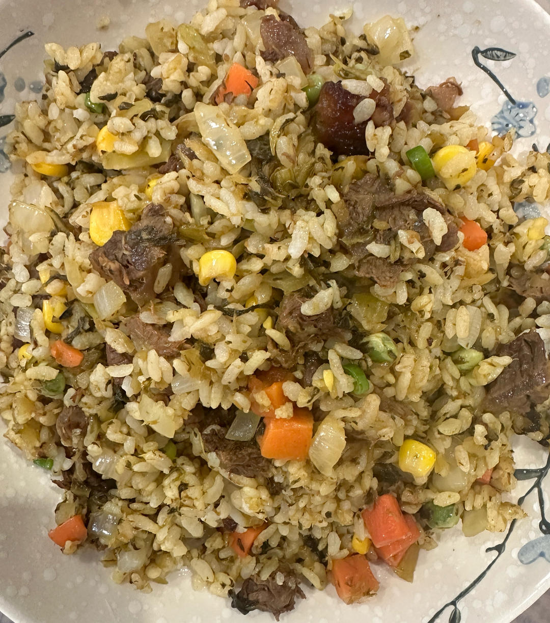 酸菜牛肉炒饭