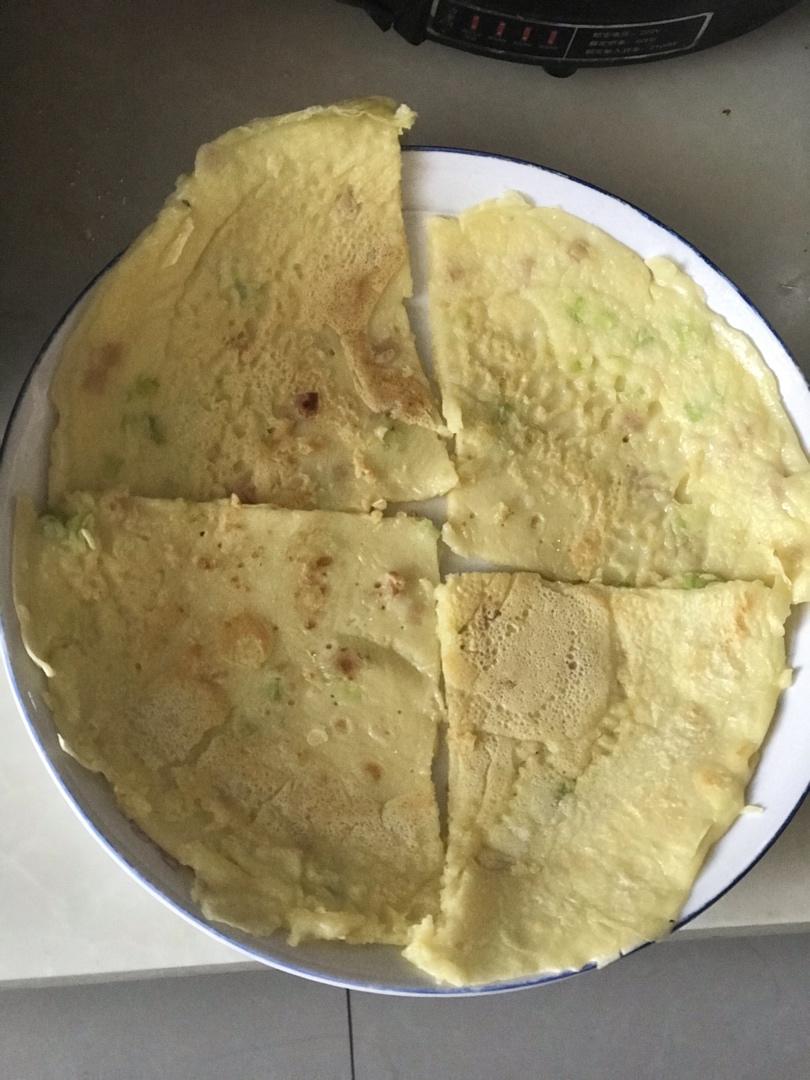 儿童早餐—香葱火腿鸡蛋饼