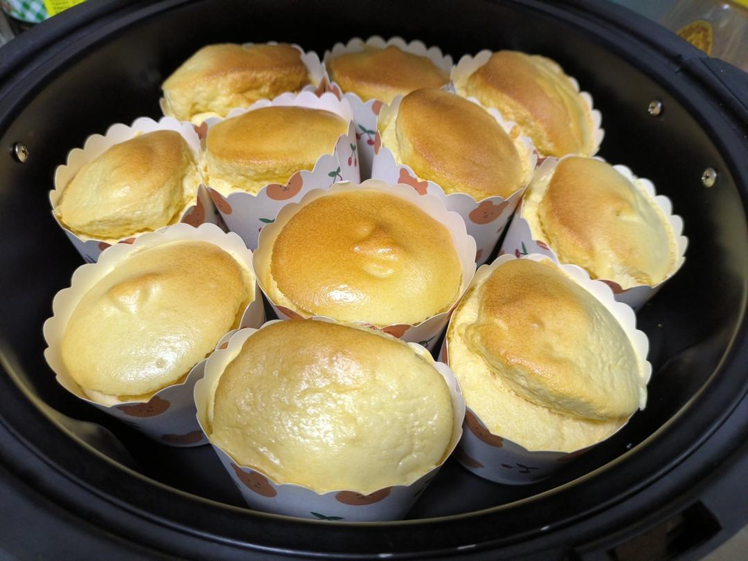 零失败戚风蒸蛋糕（8寸）可做蛋糕胚（另附红丝绒蒸蛋糕做法）