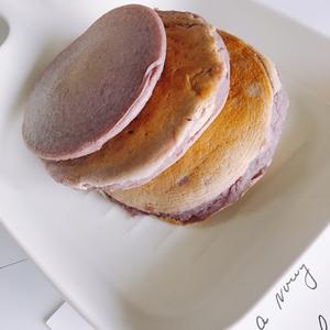 「 松软香甜的夹心紫薯松饼 」的做法 步骤12