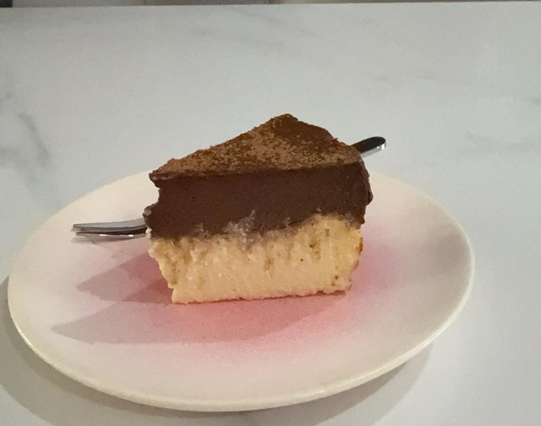 藏不住了 双重口感 全程搅拌搅拌就能成功的巧克力熔岩巴斯克蛋糕！