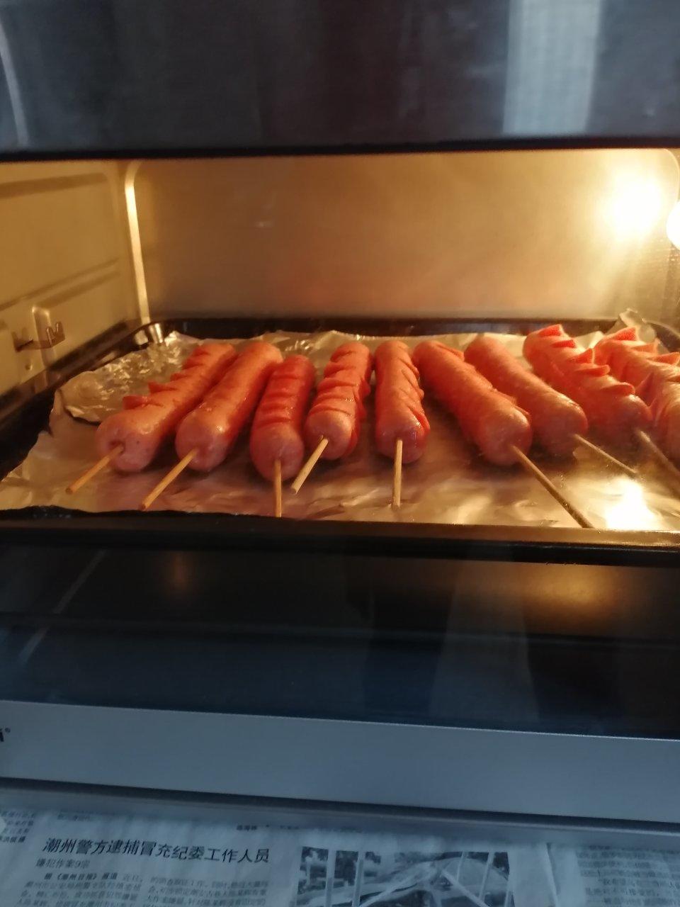 5655anhe做的烤箱版烤肠