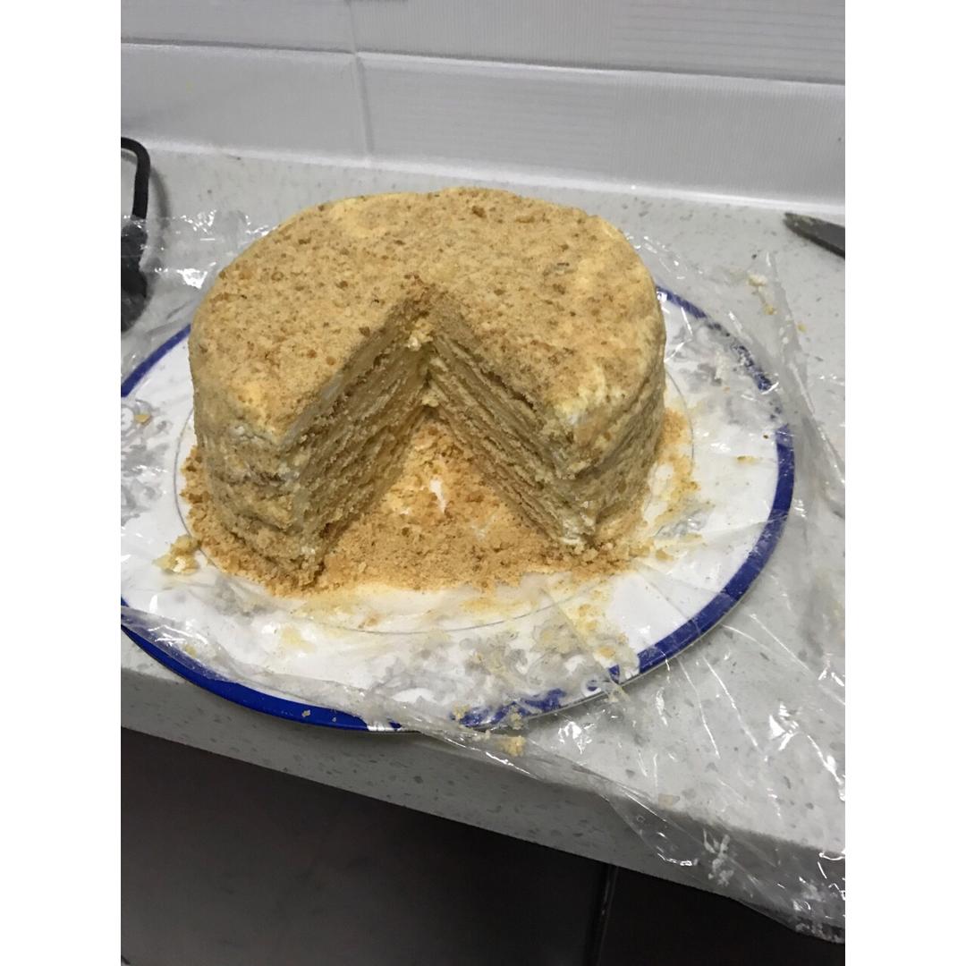 俄罗斯蜂蜜蛋糕   千层蛋糕【又名提拉米苏】