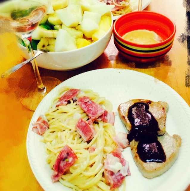 芝士培根意大利面