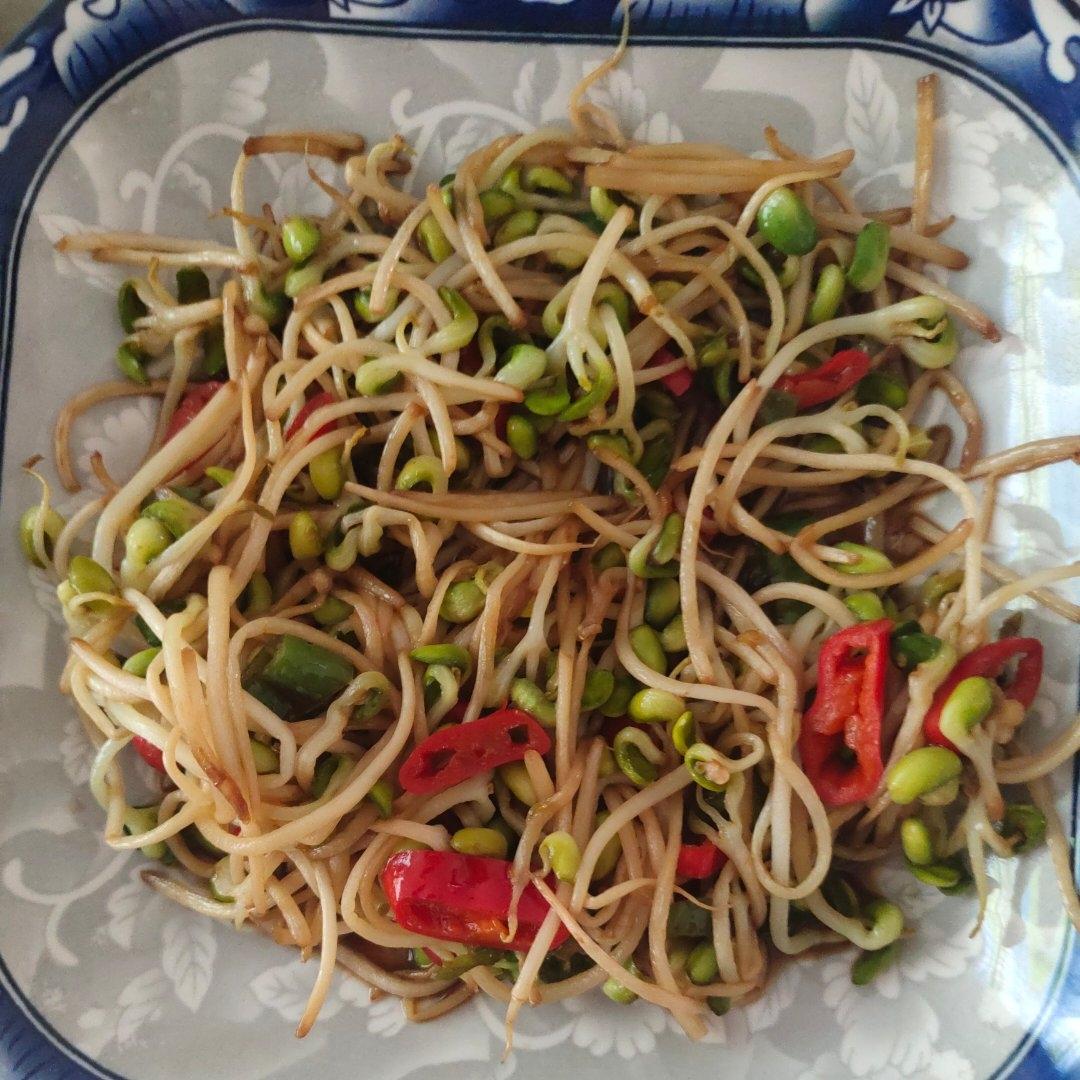 爆炒绿豆芽