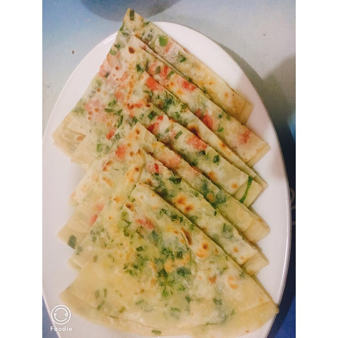 葱油饼（饺子皮版）