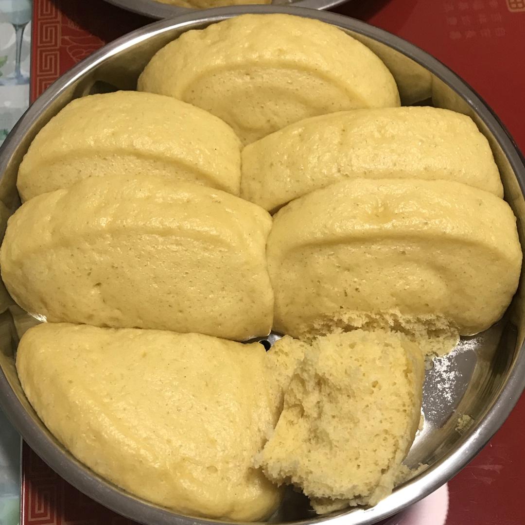 奶香玉米面馒头（一次发酵）