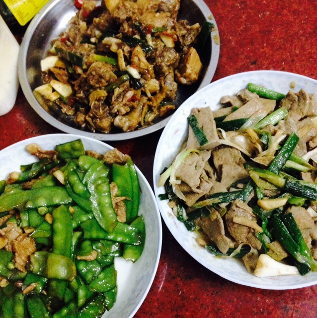 腊肉炒荷蘭豆