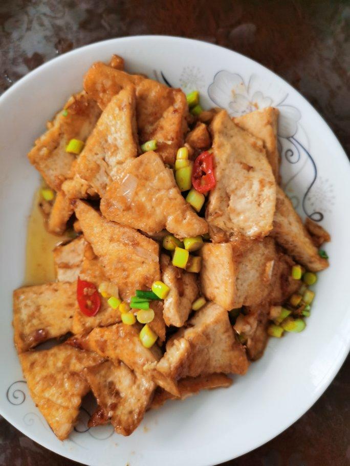 焖煎豆腐