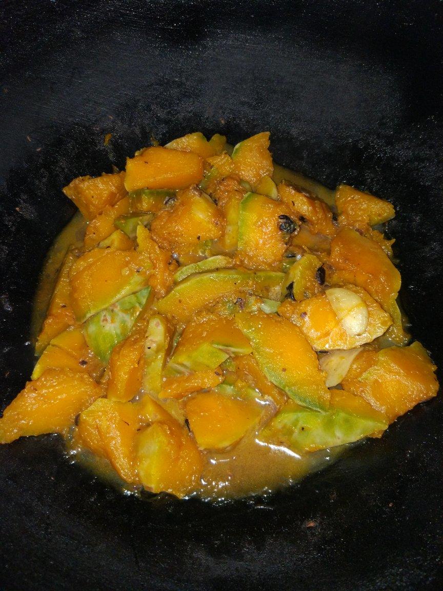 蒜蓉豆豉炒南瓜