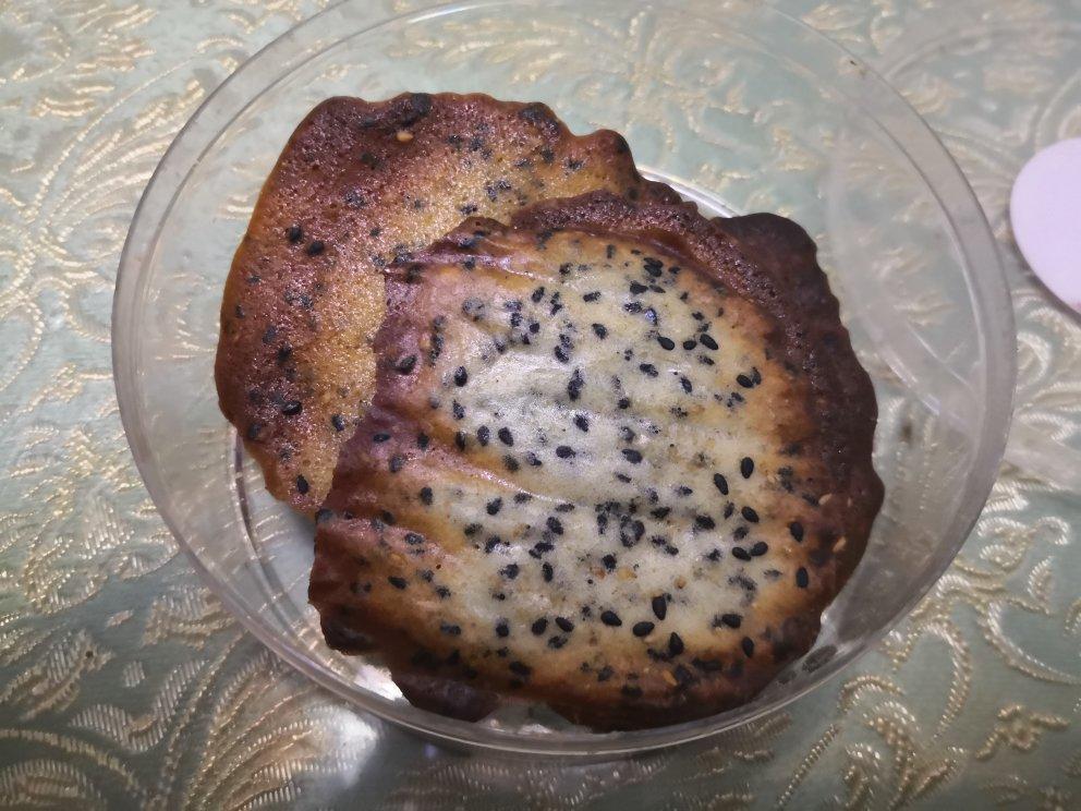 芝麻薄脆饼干，一步操作，超级简单