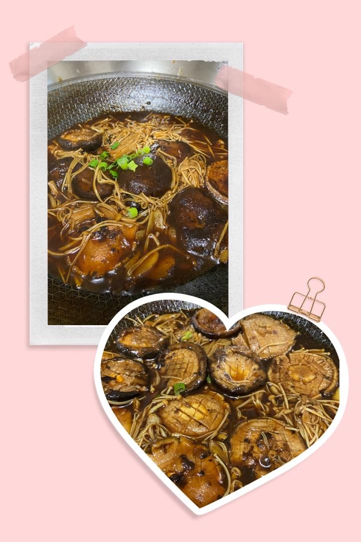 鲜嫩多汁，比鲍鱼还好吃红烧香菇