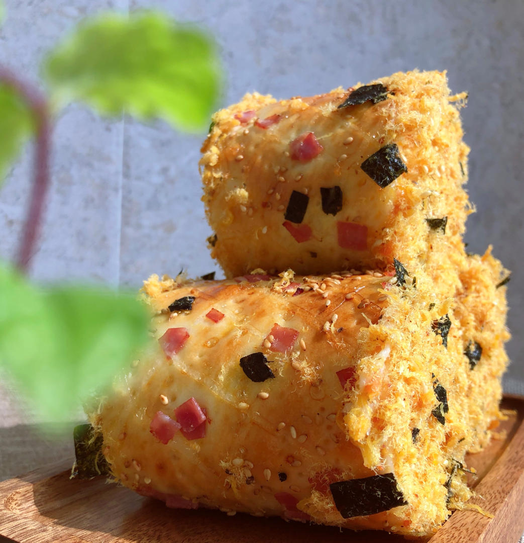 回忆的味道---肉松面包卷