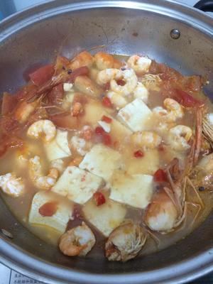 豆腐虾头番茄汤的做法 步骤9