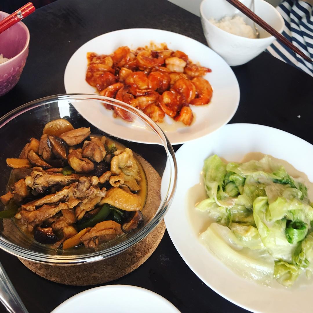 香菇焖鸡