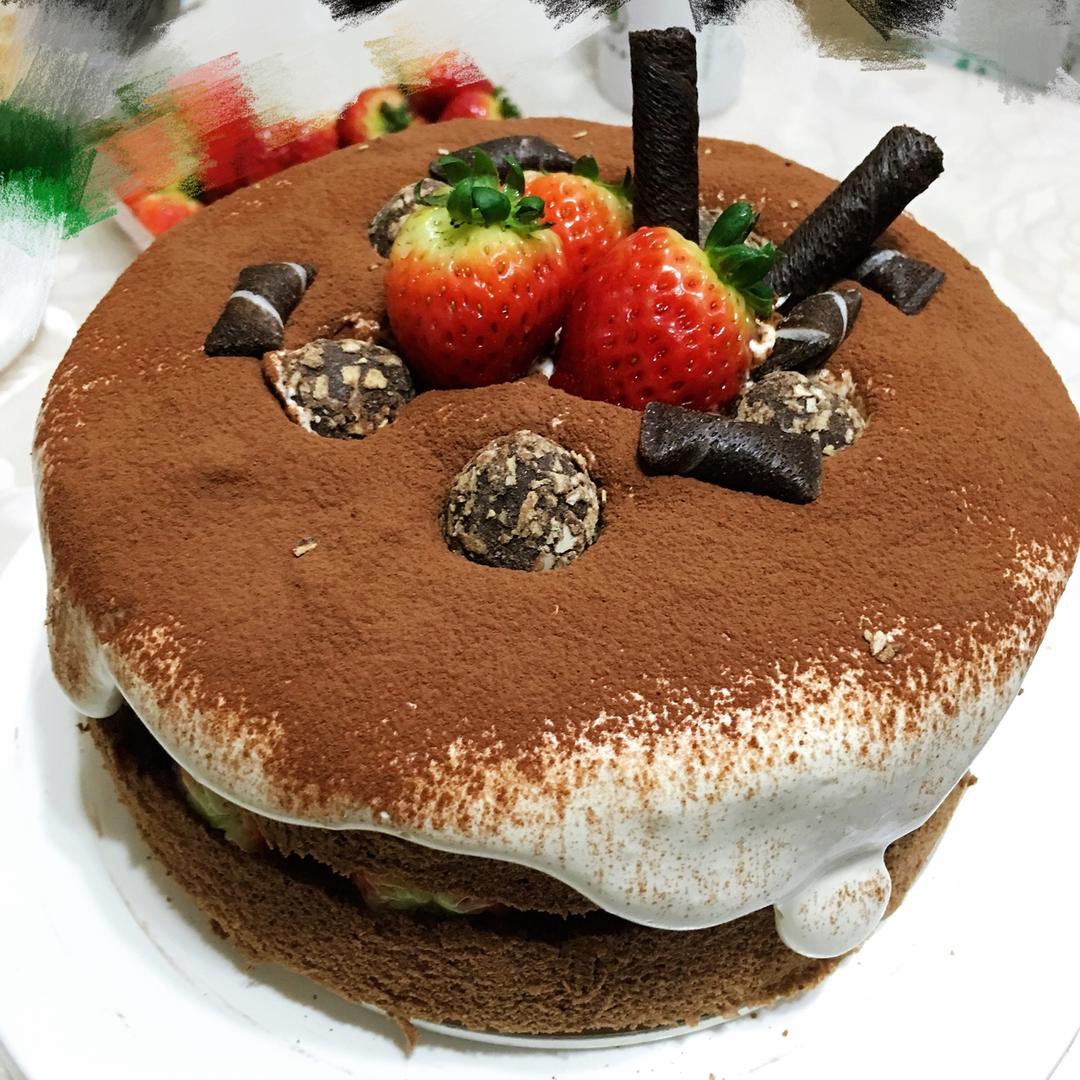 #视频教程#有灵魂的脏脏蛋糕，戚风生涯的巅峰之作，劣狐狐烘焙