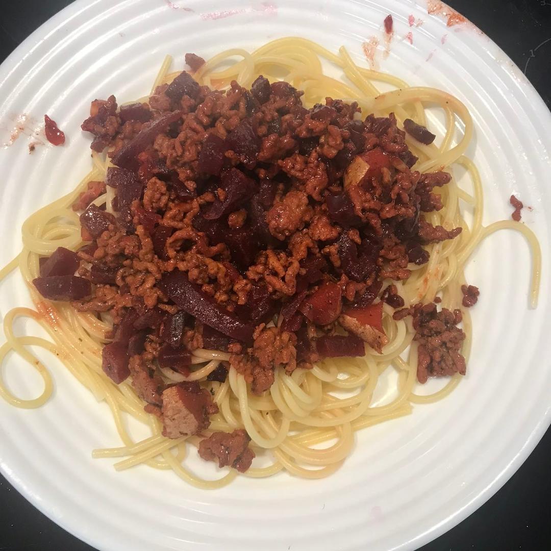 甜菜根意面