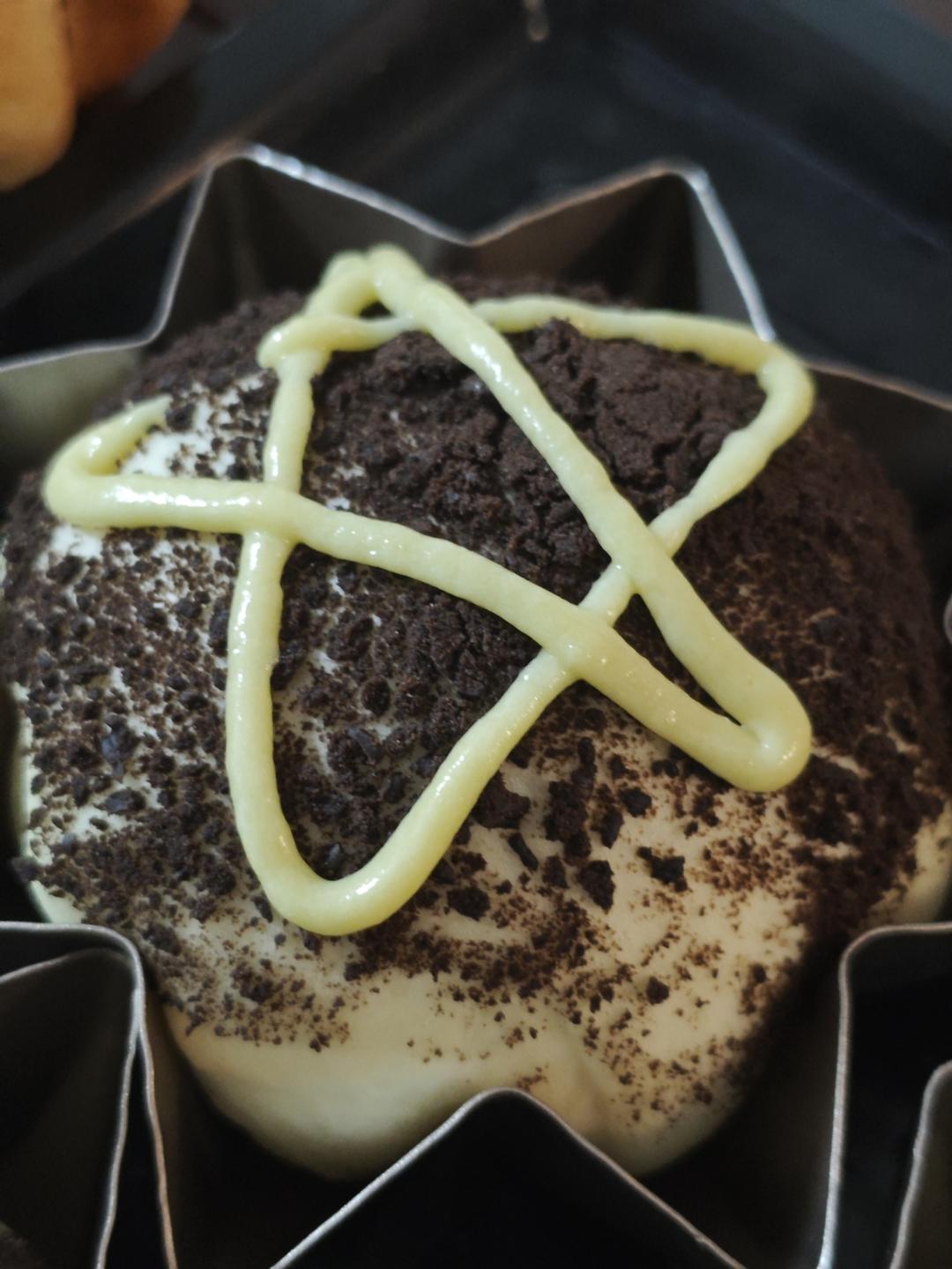 奥利奥脆皮面包🌟外脆里软 真滴好看又好吃！