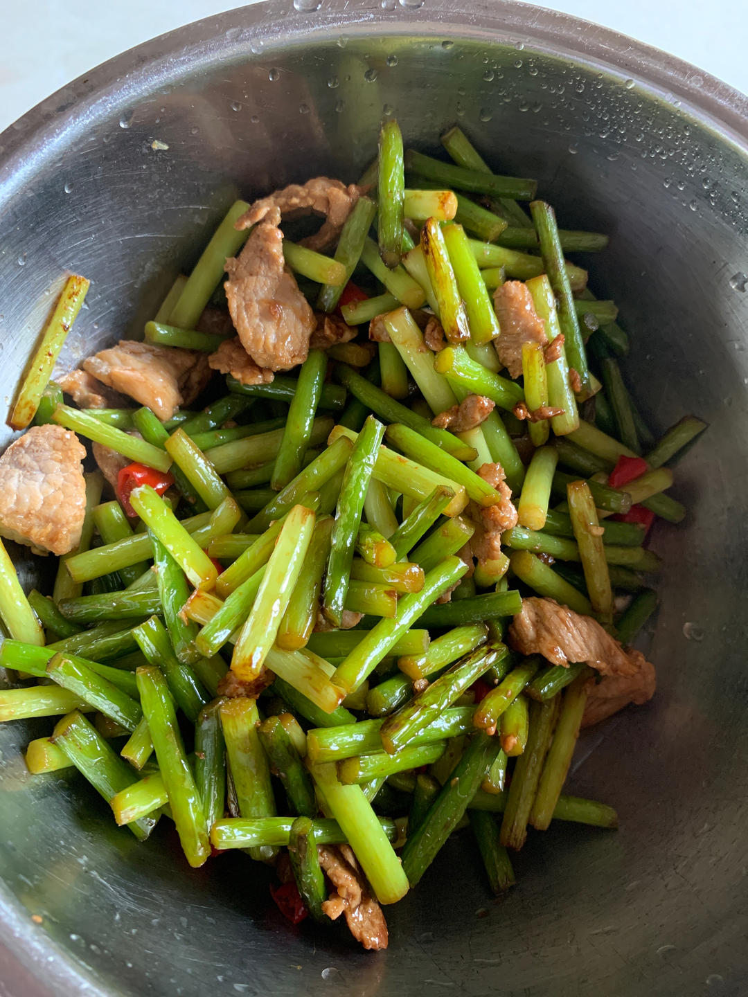 蒜苔炒肉