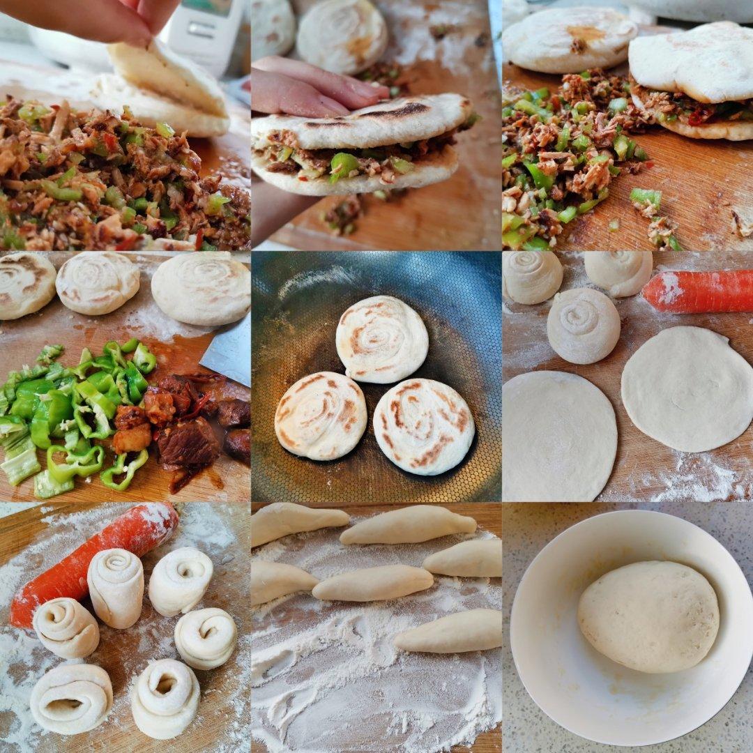 肉夹馍(白吉馍的制作)
