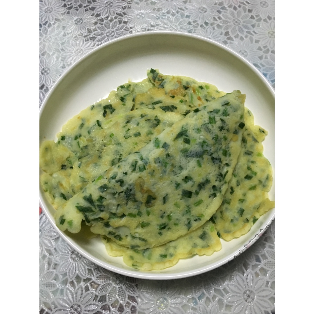 韭菜鸡蛋饼
