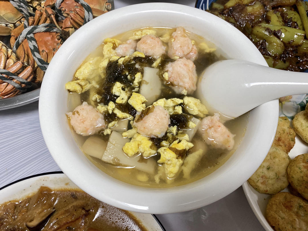 紫菜虾滑汤
