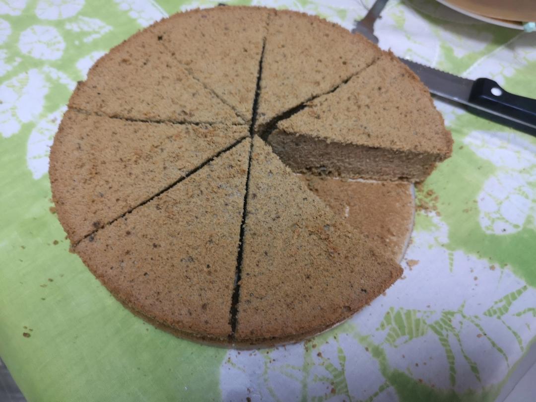8寸抹茶戚风蛋糕