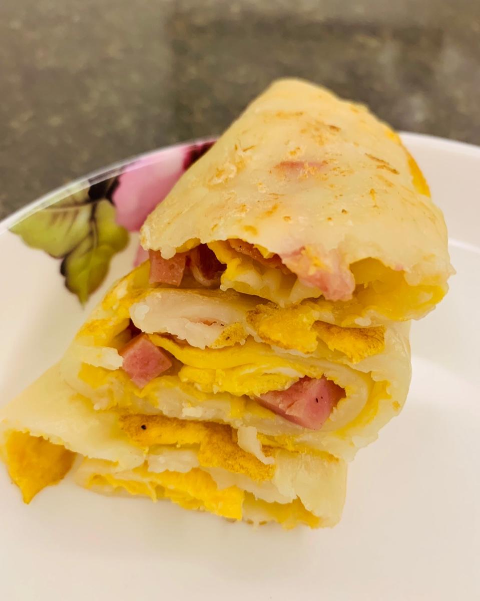 野餐 台式蛋饼 淇妈私房菜做的台式蛋饼 赞