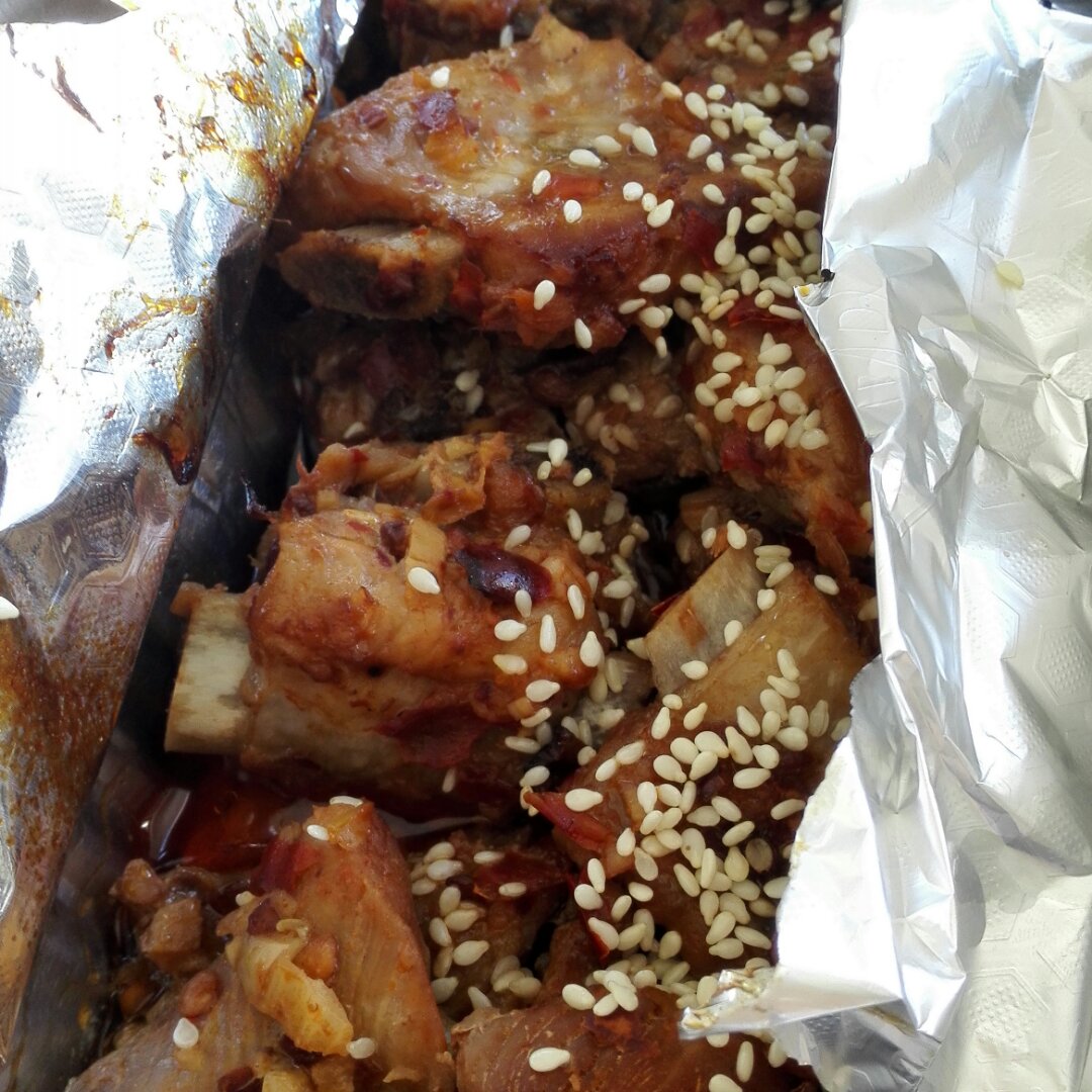 锡纸烤排骨